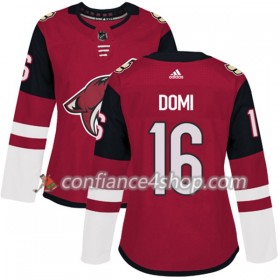 Adidas Maillot de Hockey Arizona Coyotes Max Domi 16 2017-2018 Maroon Authentic - Femme